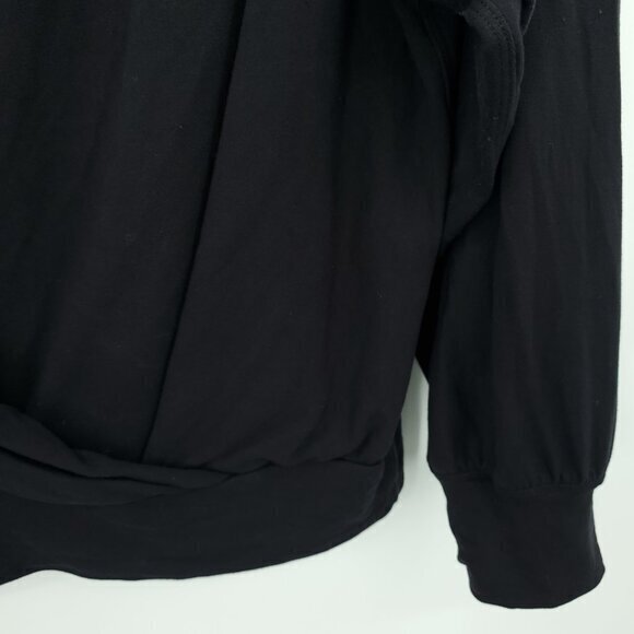 Lululemon Pleated Modal Fleece Pullover Sweatshirt Black 8/M - Picture 10 of 15